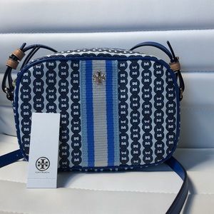 Tory Burch Gemini link canvas mini bag